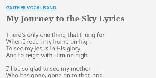 journey to the sky lyrics