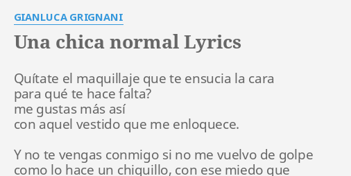 UNA CHICA NORMAL