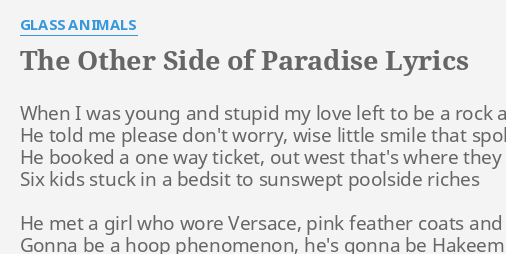 Glass Animals - The Other Side Of Paradise (Lyrics) 