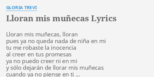 muñecas que lloran