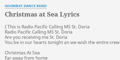 Christmas At Sea Song Lyrics