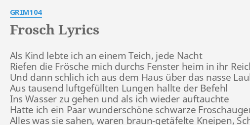 grim104 frosch