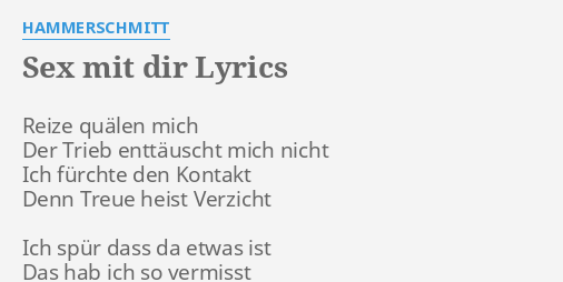 Ist sex mit dir 7 Anzeichen,