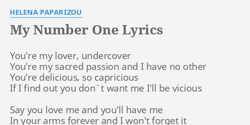 helena. number one lyrics