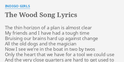 the main character will wood song lyrics