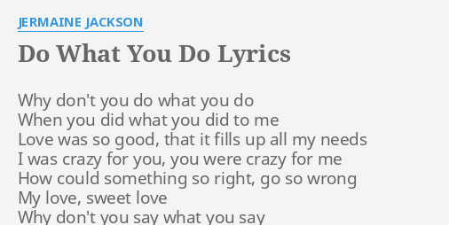 What you do where you at lyrics