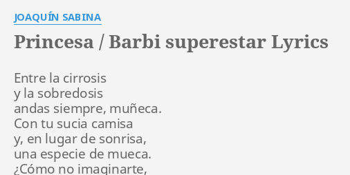 barbie superstar joaquin sabina