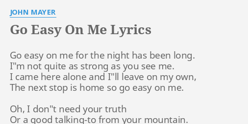 Easy on me lyrics