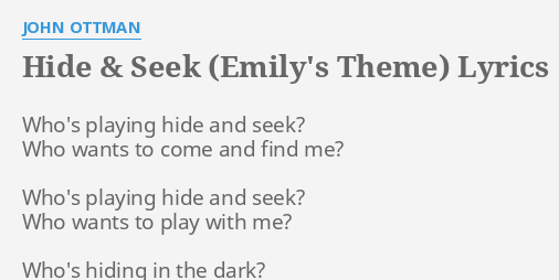 Hide and Seek Song- English Ver. - Song Lyrics and Music by SeeU