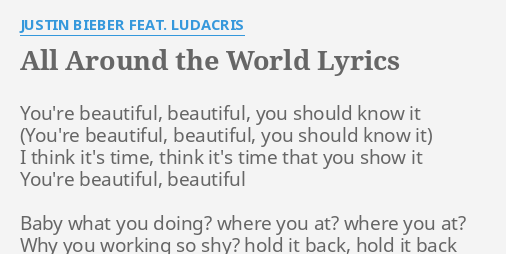 Baby Lyrics Justin Bieber Ft Ludacris