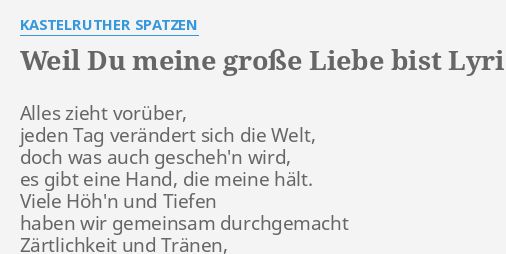 Liebe meine bilder bist große du Liebesbriefe Vorlagen