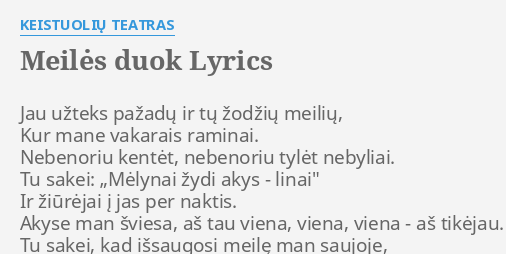 keistuoliai jei gali meiles duok