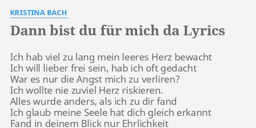 Für mich bist du alles