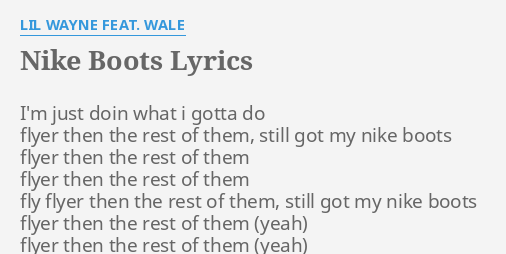 wale nike boots