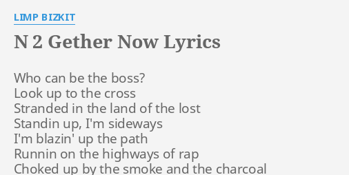 n 2 gether lyrics