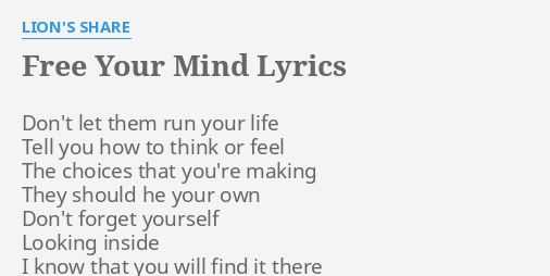 set your mind free lyrics