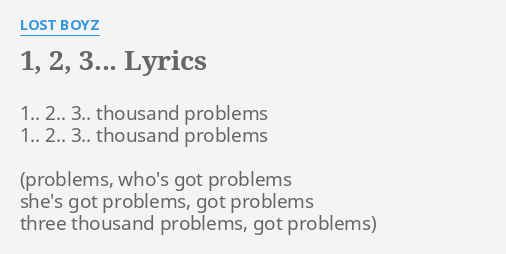 1 2 3 1 2 3 lyrics