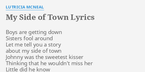 i m on the side of your town lit lyrics