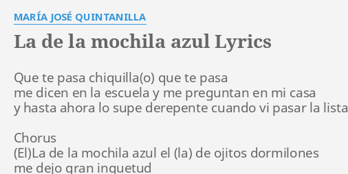 Que te pasa chiquilla que te pasa 2025 letra