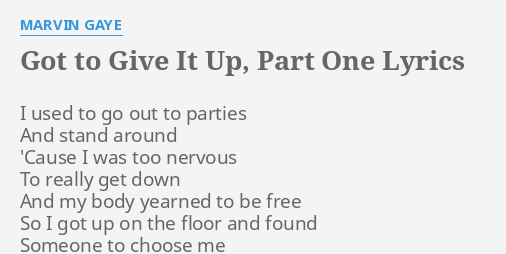 marvin gaye got to give it up part 2 lyrics