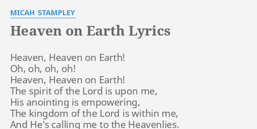 Yung Bredda – Heaven On Earth Lyrics