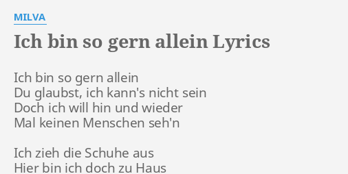 Get Gerne allein sein HD