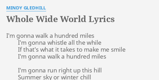 whole wide world lyrics
