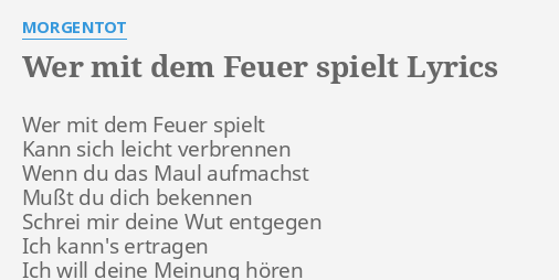 Download Wer mit dem feuer spielt For iPhone Free