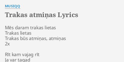 trakas atminas