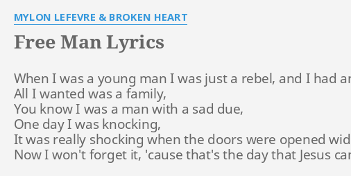 when you're a free man lyrics