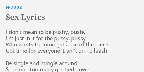N dubz sex lyrics