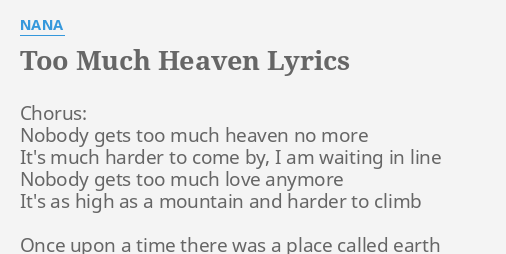Heaven lyrics