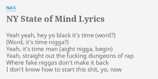 nas ny state of mind lyrics meaning
