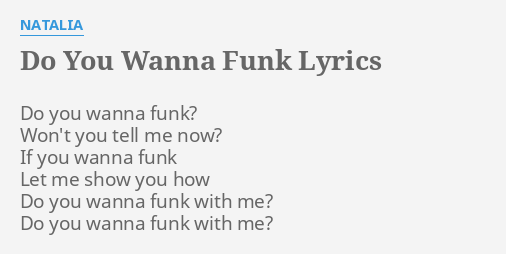 do you wanna funk mp3