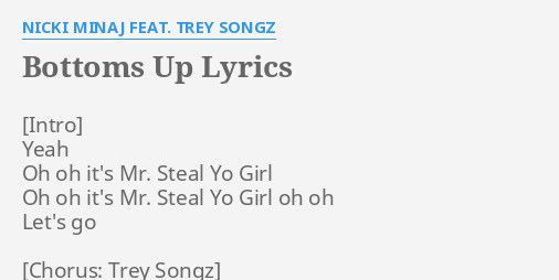 Yo songz girl steal mr trey TREY SONGZ. 