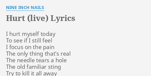 HURT (LIVE)