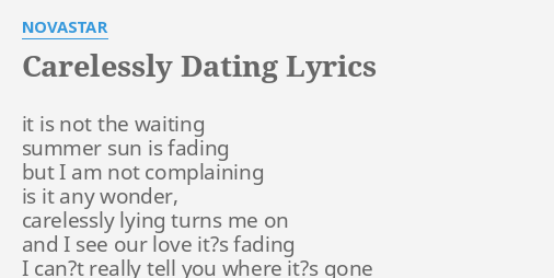 dating lyrics