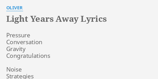 tiësto light years away lyrics