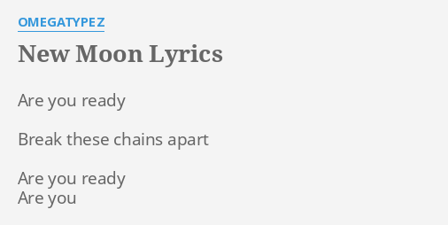 possibility new moon lyrics