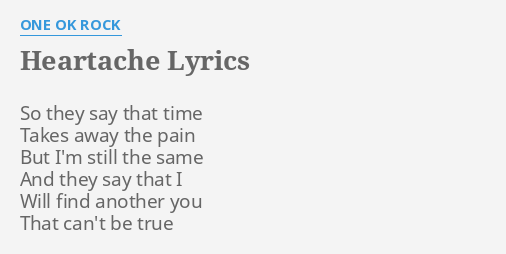 One Ok Rock Heartache