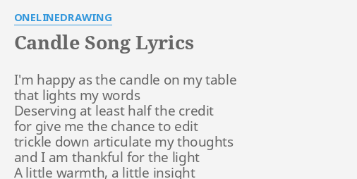 light a candle song lyrics