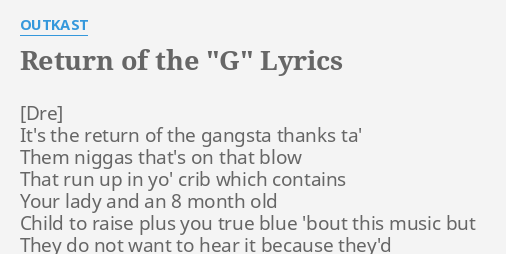 return of the gangsta outkast lyrics