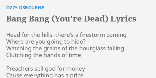 ozzy osbourne god is dead lyrics
