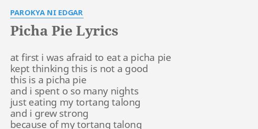 Lyrics pizza pie deals