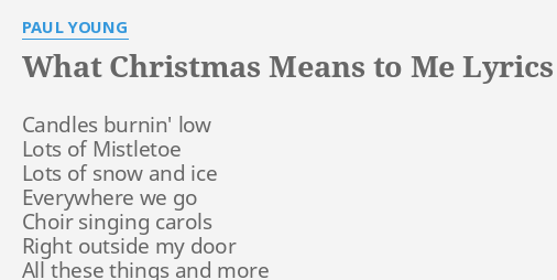 christmas means to me