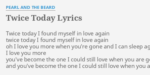 What Is Love Twice Lyrics