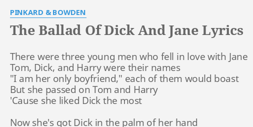 ballade von dick und jane