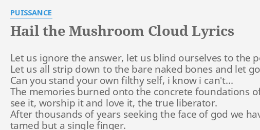 shadow of the mushroom cloud lyrics