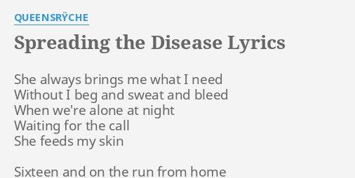 Queensryche Spreading The Disease Lyrics - Quotes Trending