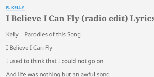Believe fly i lyric can i Lời bài